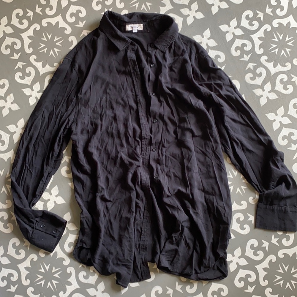 Black button up shirt